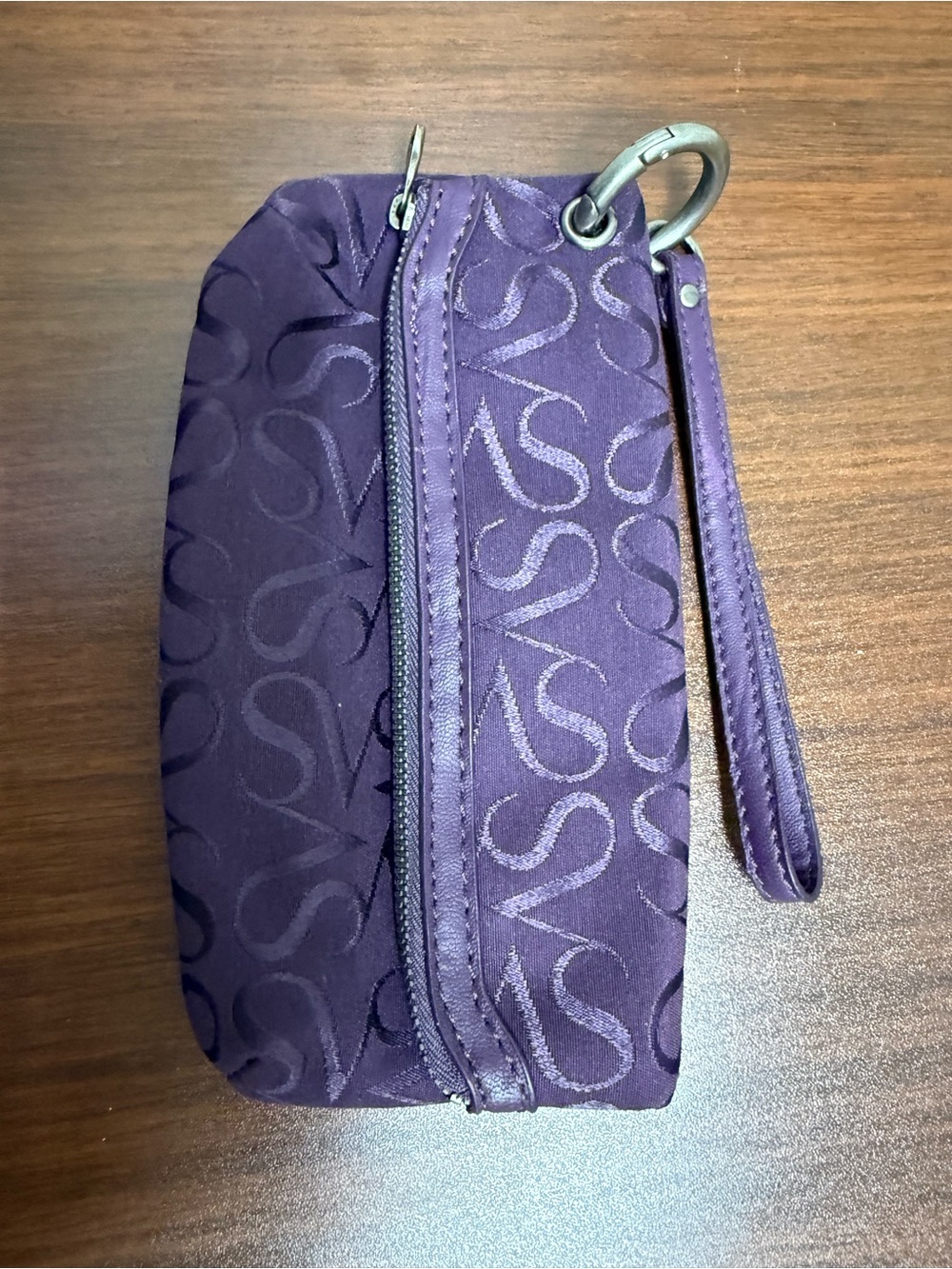 Vera Wang Simply Vera Purple Wristlet Small Purse